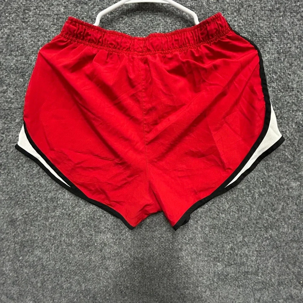 Nike Shorts Womens Size S Red Tempo Running Mesh Trim Athletic Workout Gym